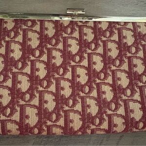 Dior Red Patterned Clutch